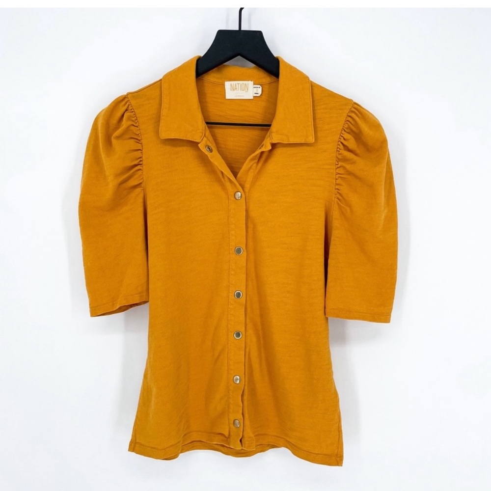 Nation LTD Ennis Workshirt in Mustard Small